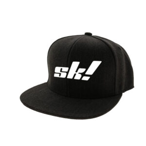 SK! Super Black Snapback Cap